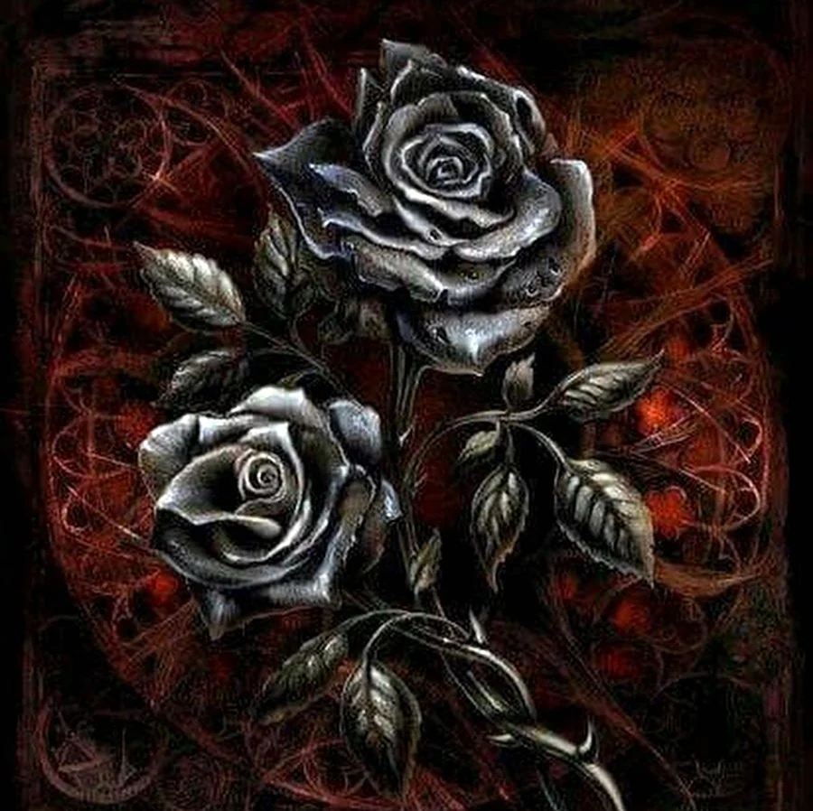 Готическая роза. Красивая картинка