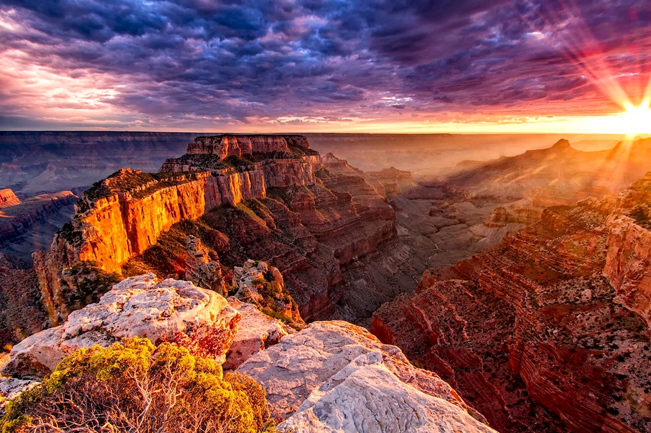 Гранд-каньон штат Аризона. Красивая картинка