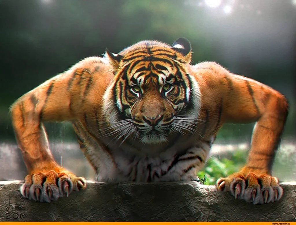 Грозный тигр. Красивое животное