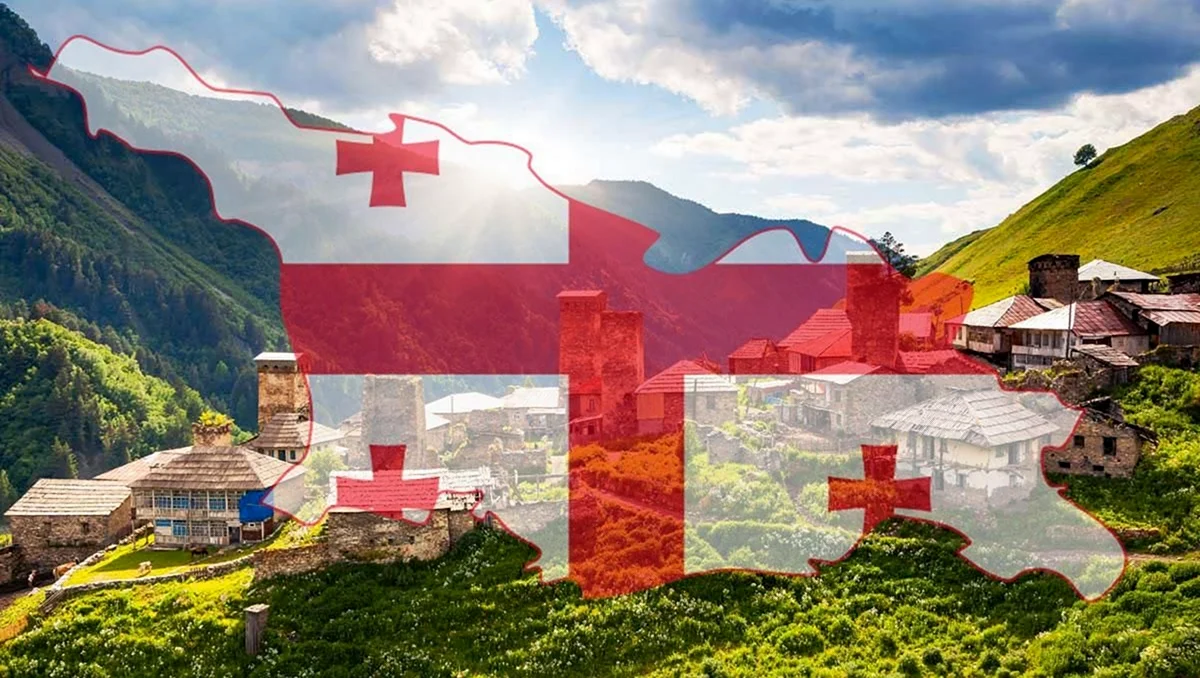 Грузия Тбилиси флаг. Картинка