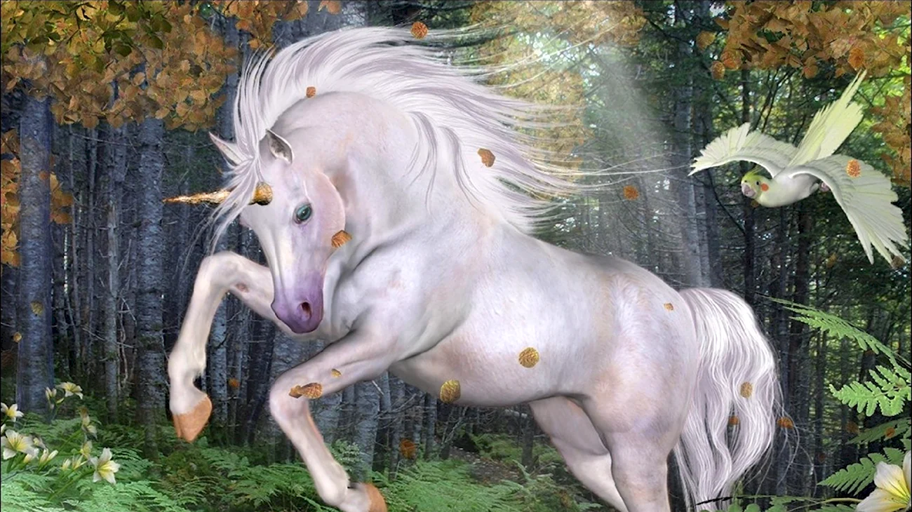 Гуррия мифическая лошадь. Красивая картинка