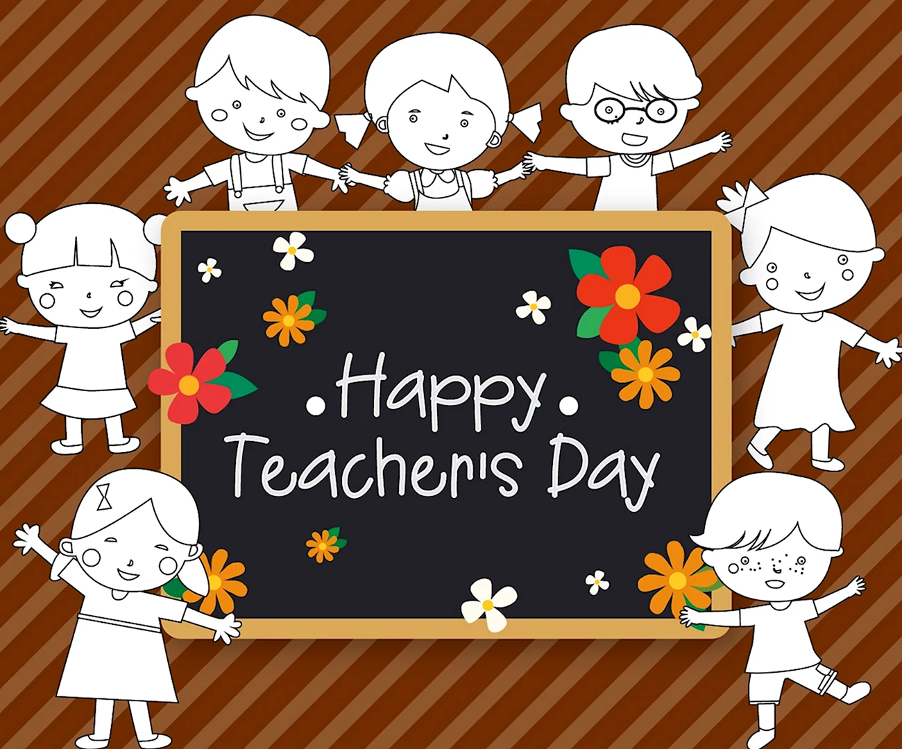Happy teachers Day открытки. Картинка