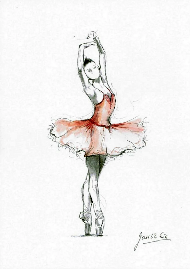 Идеи для рисования балерина. Для срисовки