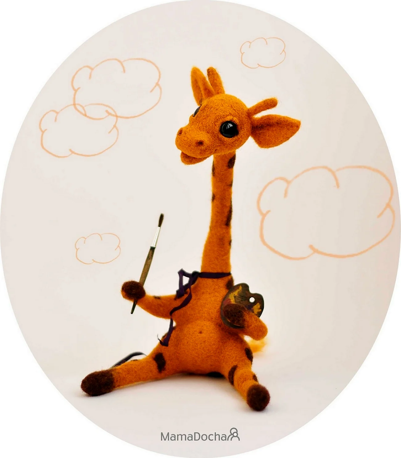 Игрушка Жираф на прищепке. Картинка из мультфильма