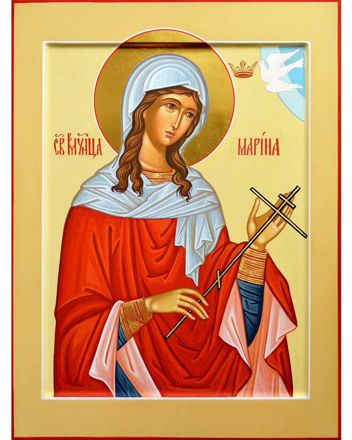 Икона Святой Марины Антиохийской. Картинка