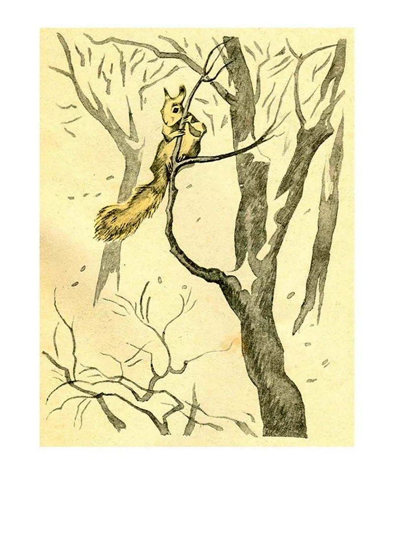 Иллюстрации к басням Толстого Льва Николаевича. Для срисовки