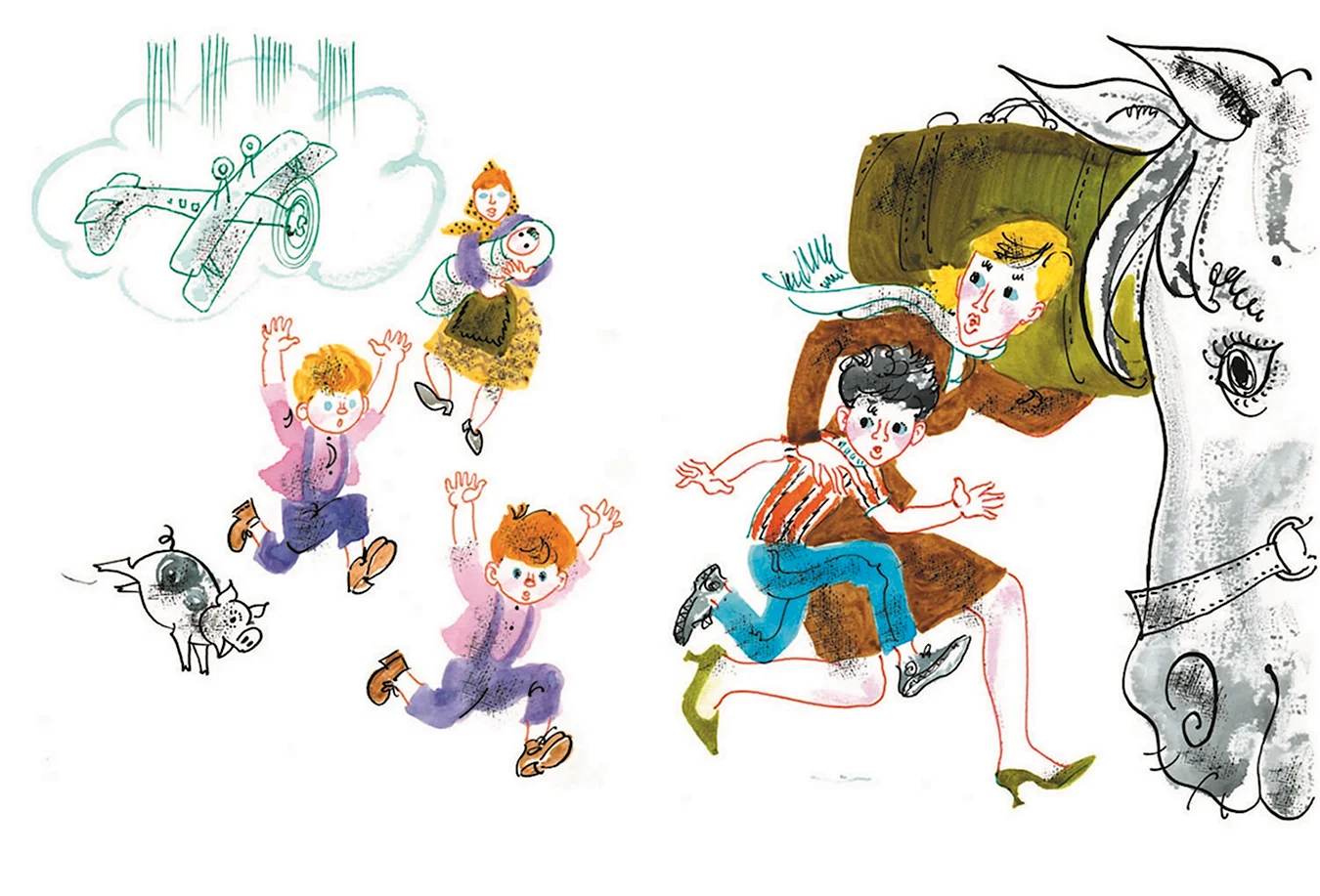 Иллюстрации к произведениям Драгунского для детей. Для срисовки