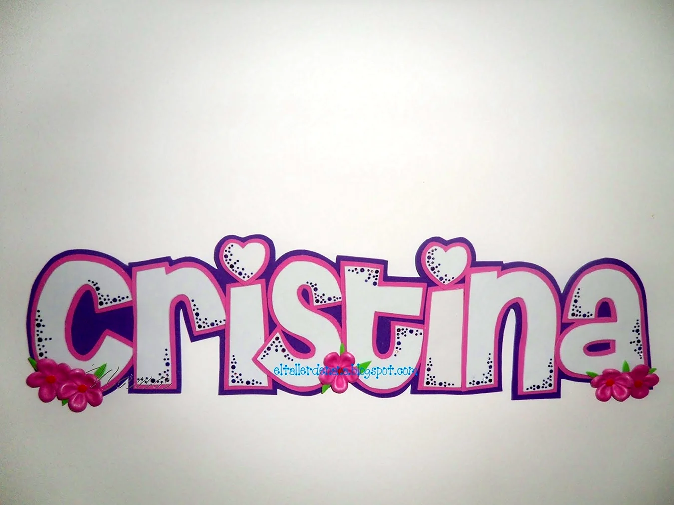 Имя Кристина в граффити. Для срисовки