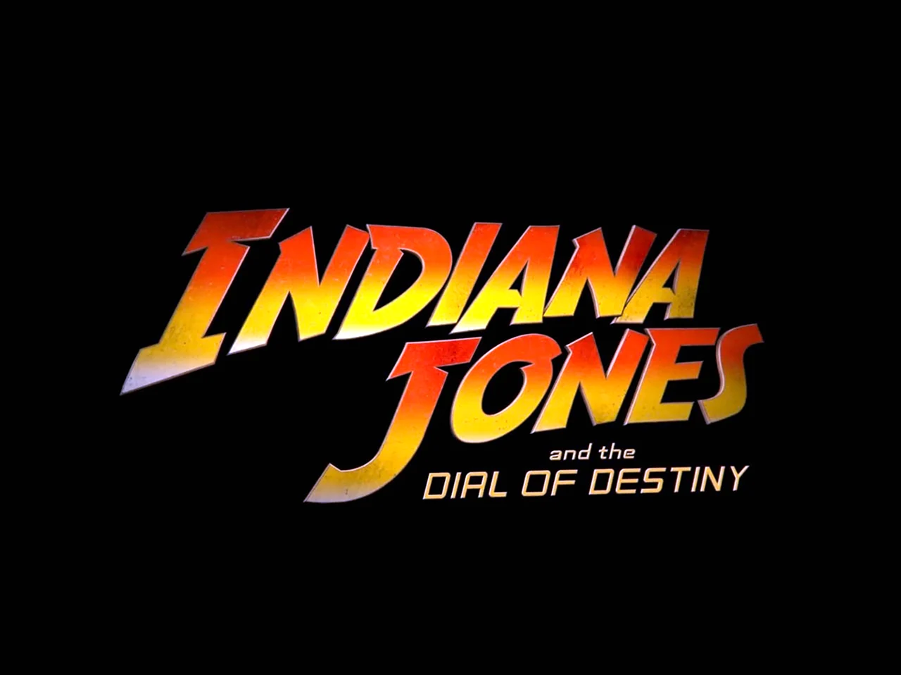 Indiana Jones and the Dial of Destiny logo. Картинка из мультфильма