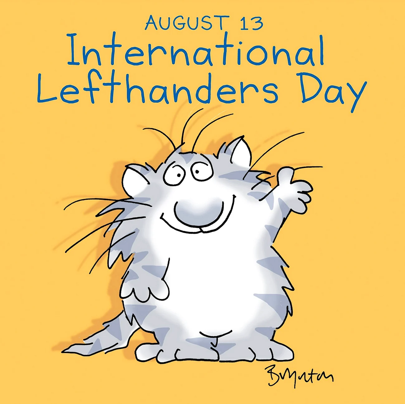 International Day of left-handers. Поздравление