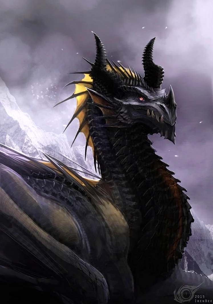 Иценский чёрный дракон. Красивые картинки животных