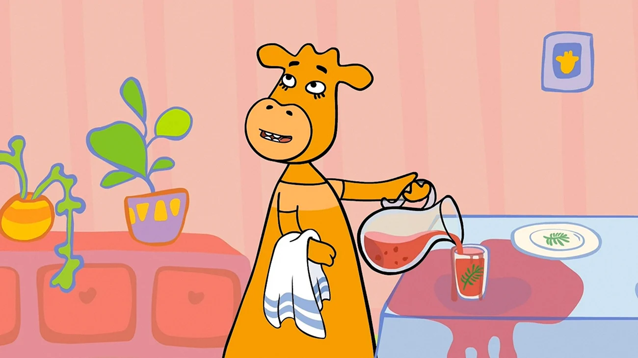 Капитан ряшка оранжевая корова. Картинка из мультфильма