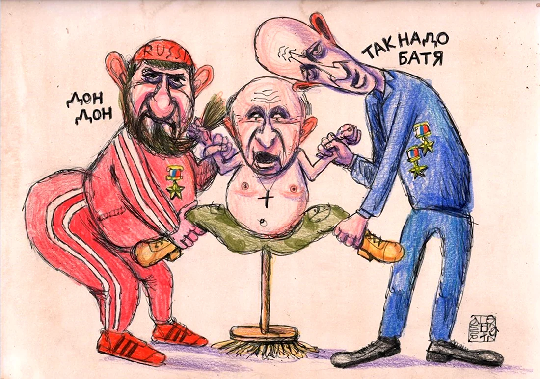 Карикатуры на Путина. Анекдот в картинке