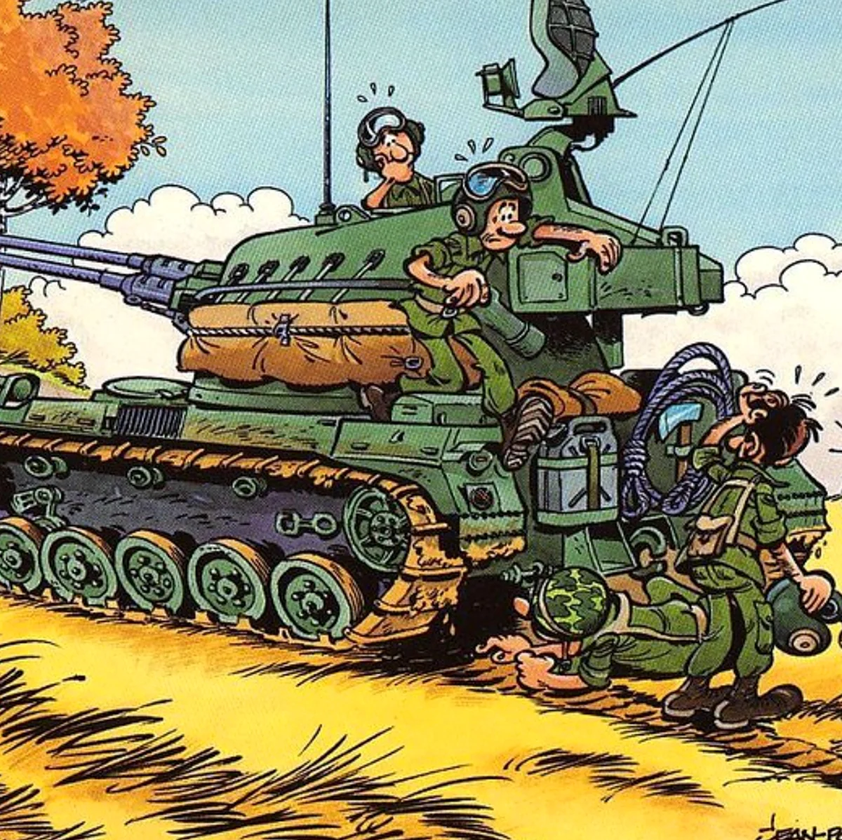 Карикатуры на военную тему. Картинка