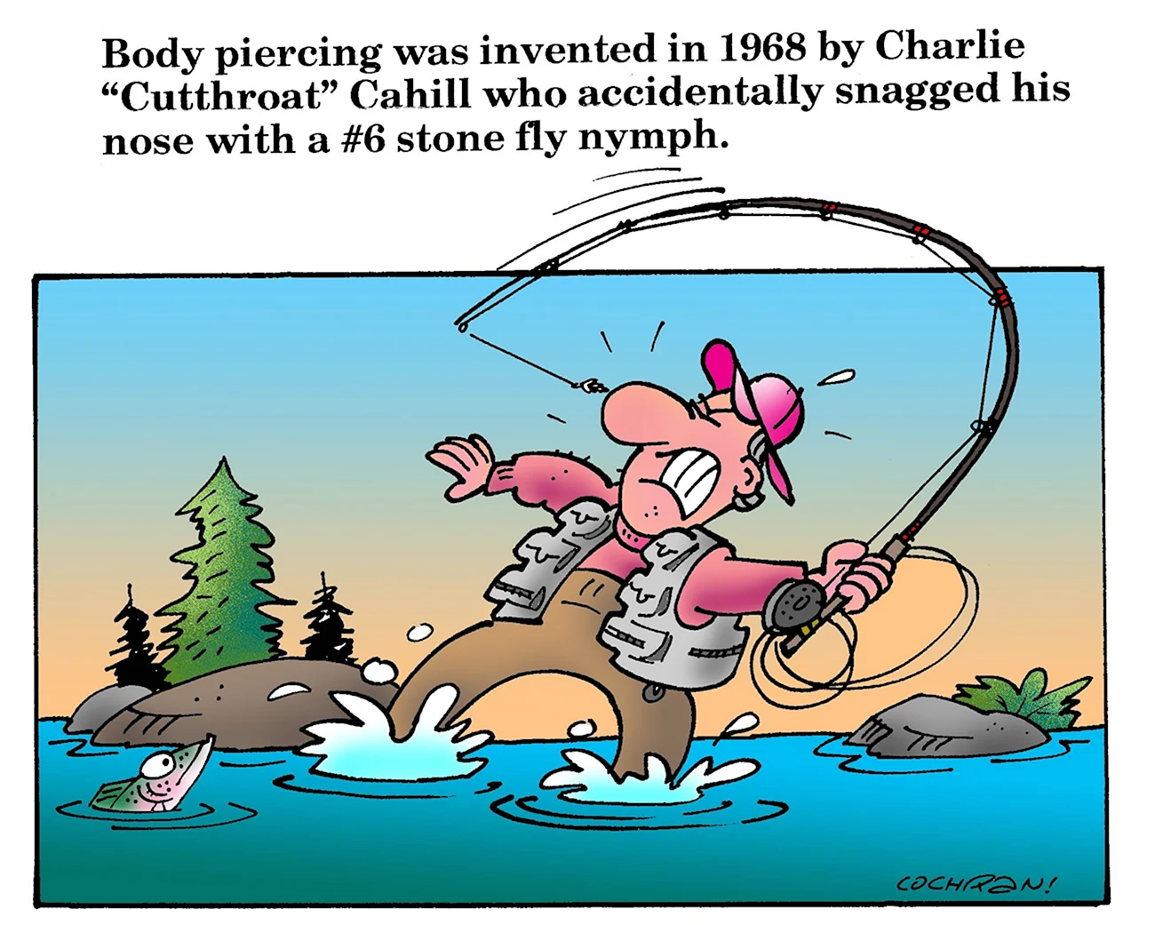 Карикатуры про рыбалку смешные. Прикольная картинка