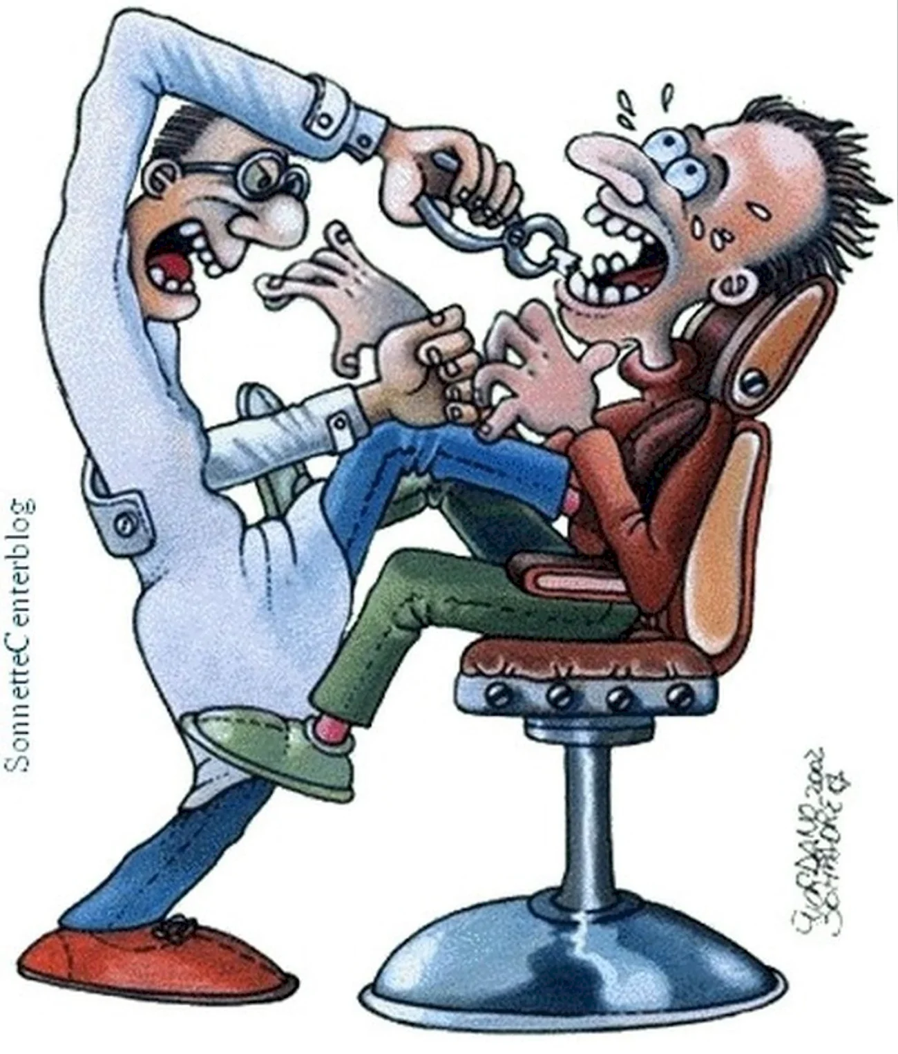 Карикатуры стоматологические. Прикольная картинка