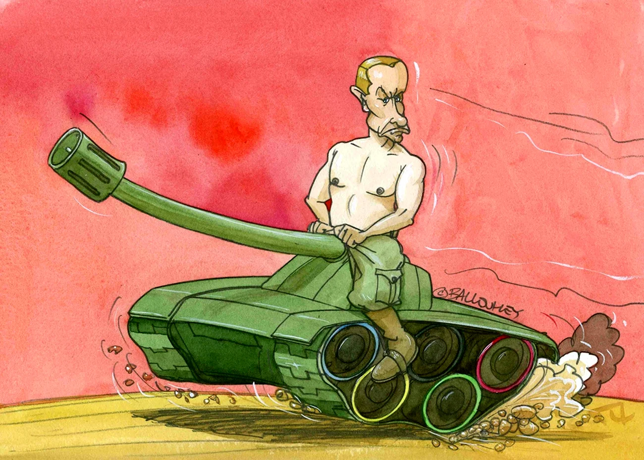 Карикатуры танков. Картинка