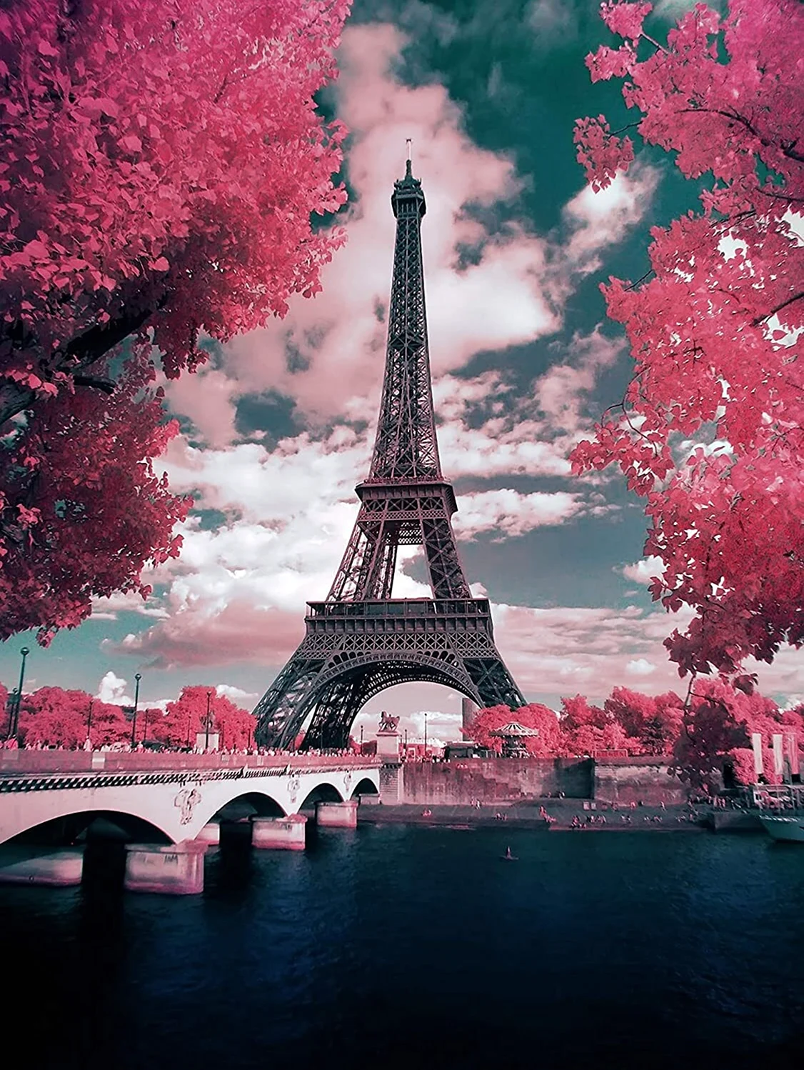 Картина по номерам Париж Эйфелева башня. Красивая картинка