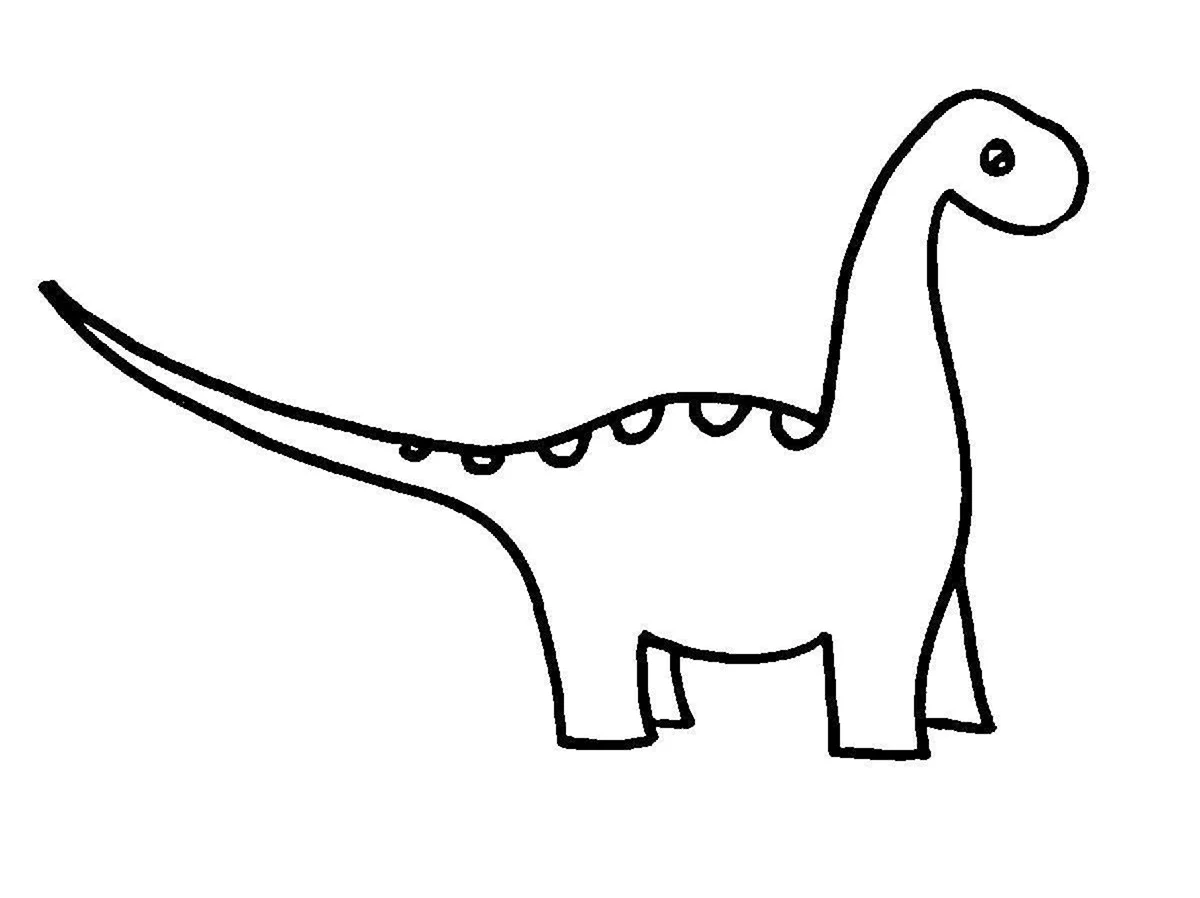 Картинки динозавров для срисовки. Для срисовки