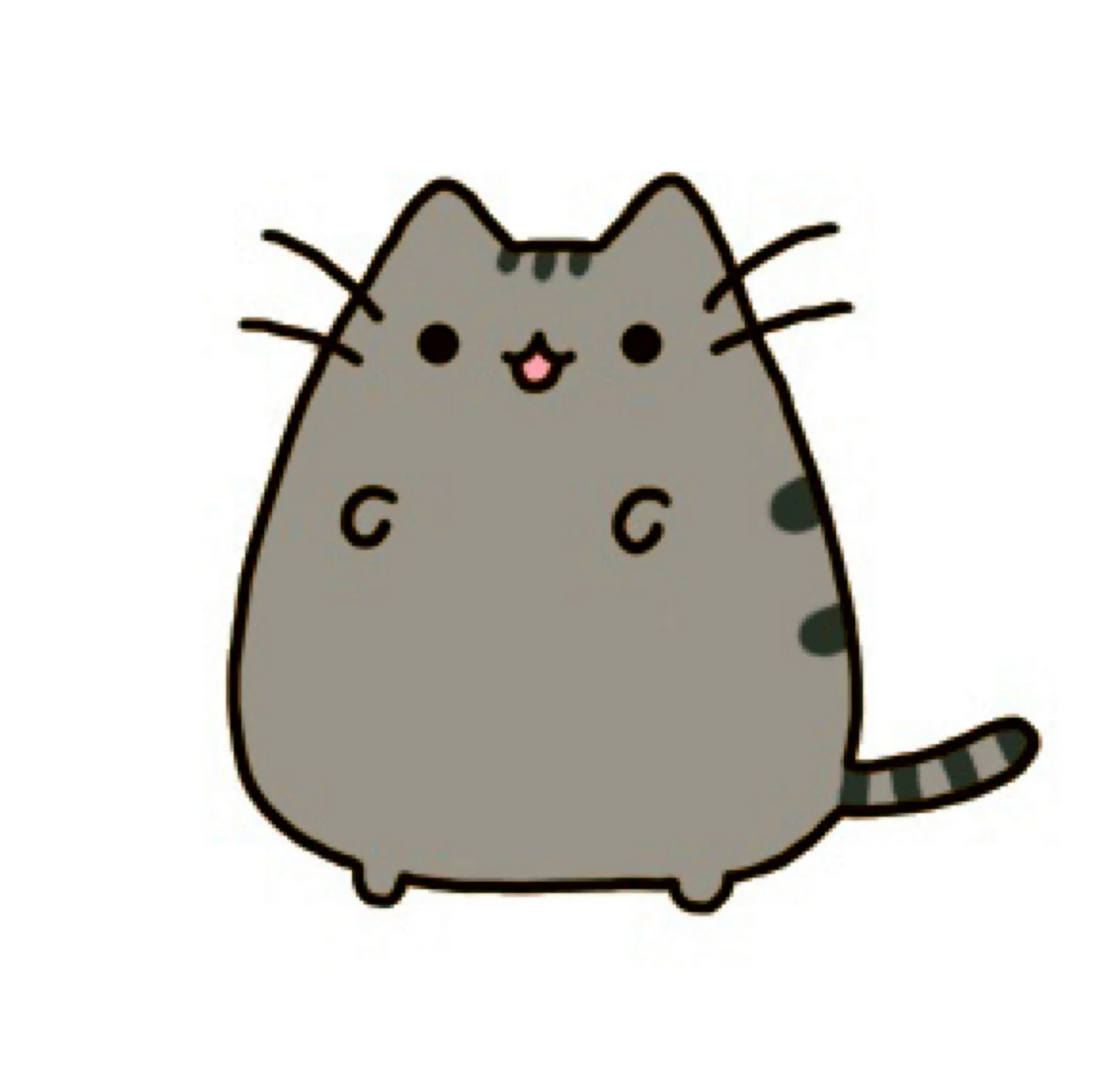 Кавайный котик Пушин. Картинка