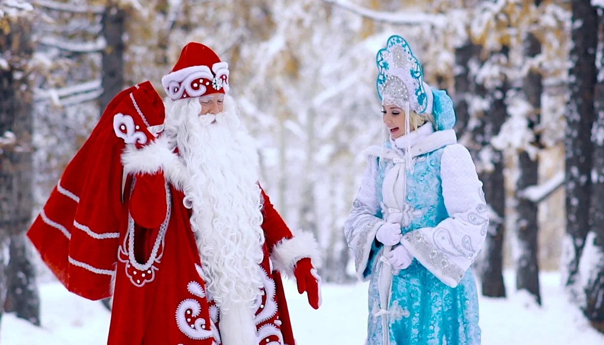 Казахский дед Мороз Аяз Ата. Красивая картинка