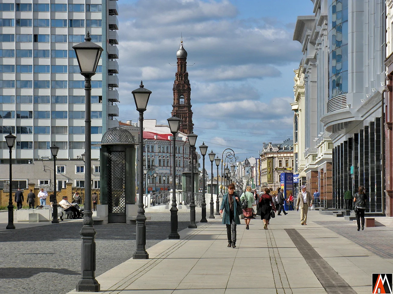 Казань улица Санкт-Петербургская. Красивая картинка