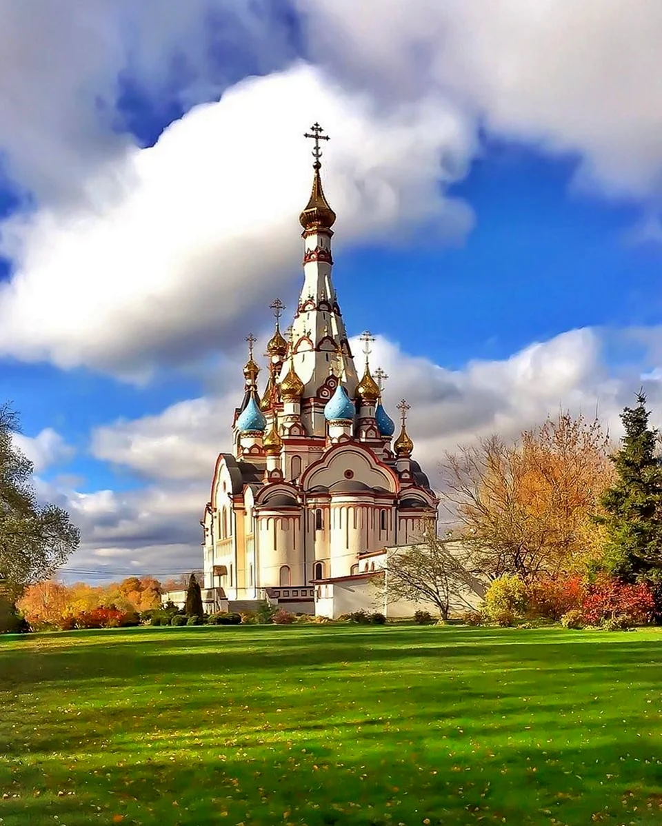 Казанская Церковь Долгопрудный. Красивая картинка