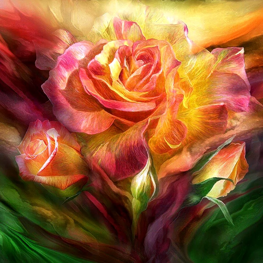 Кэрол Каваларис картины розы. Красивая картинка