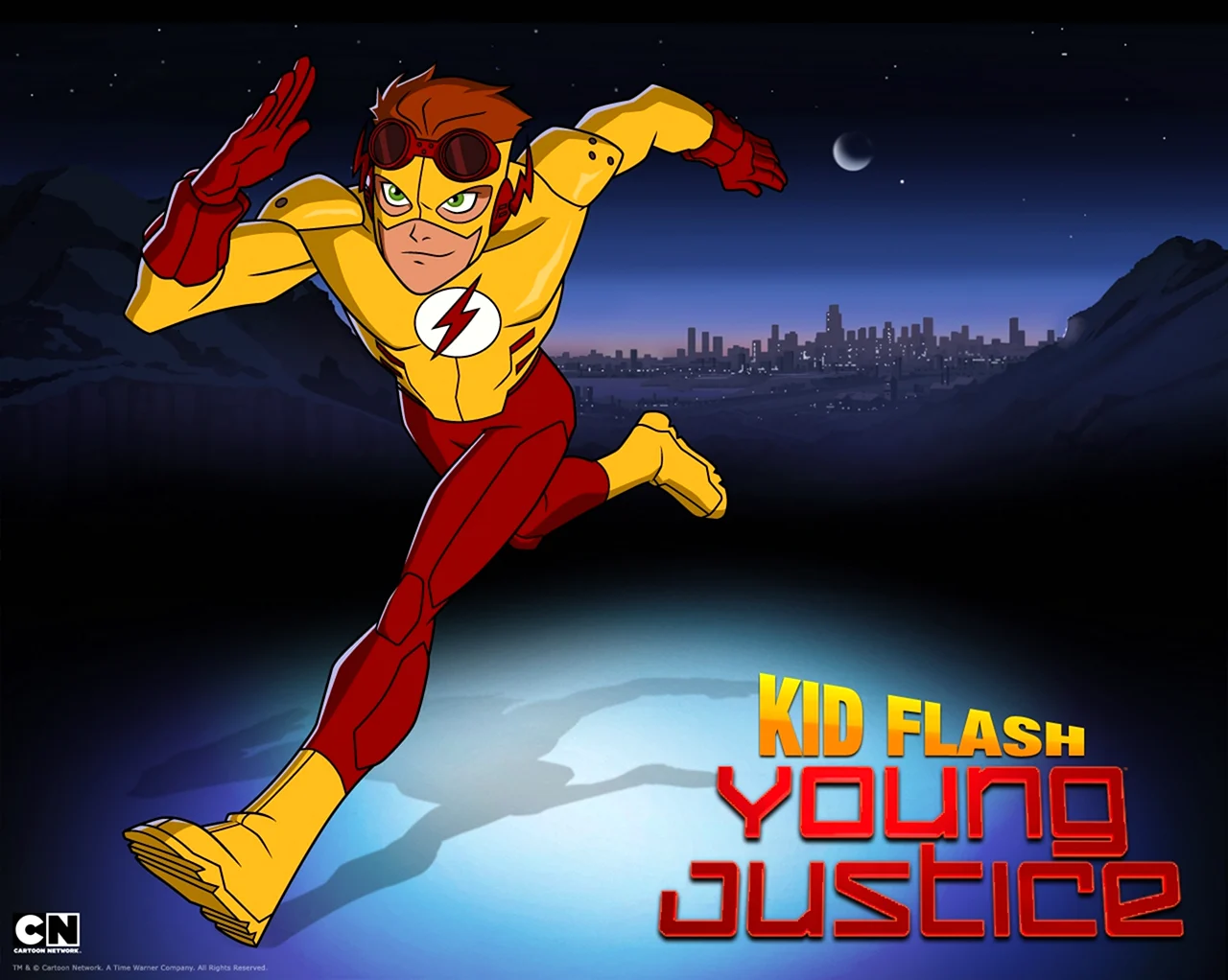 Kid Flash young Justice. Картинка из мультфильма