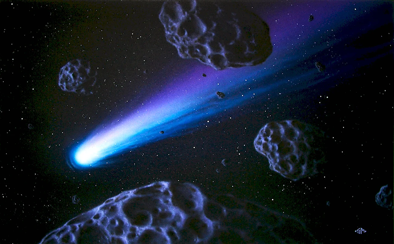 Комета Оумуамуа. Картинка