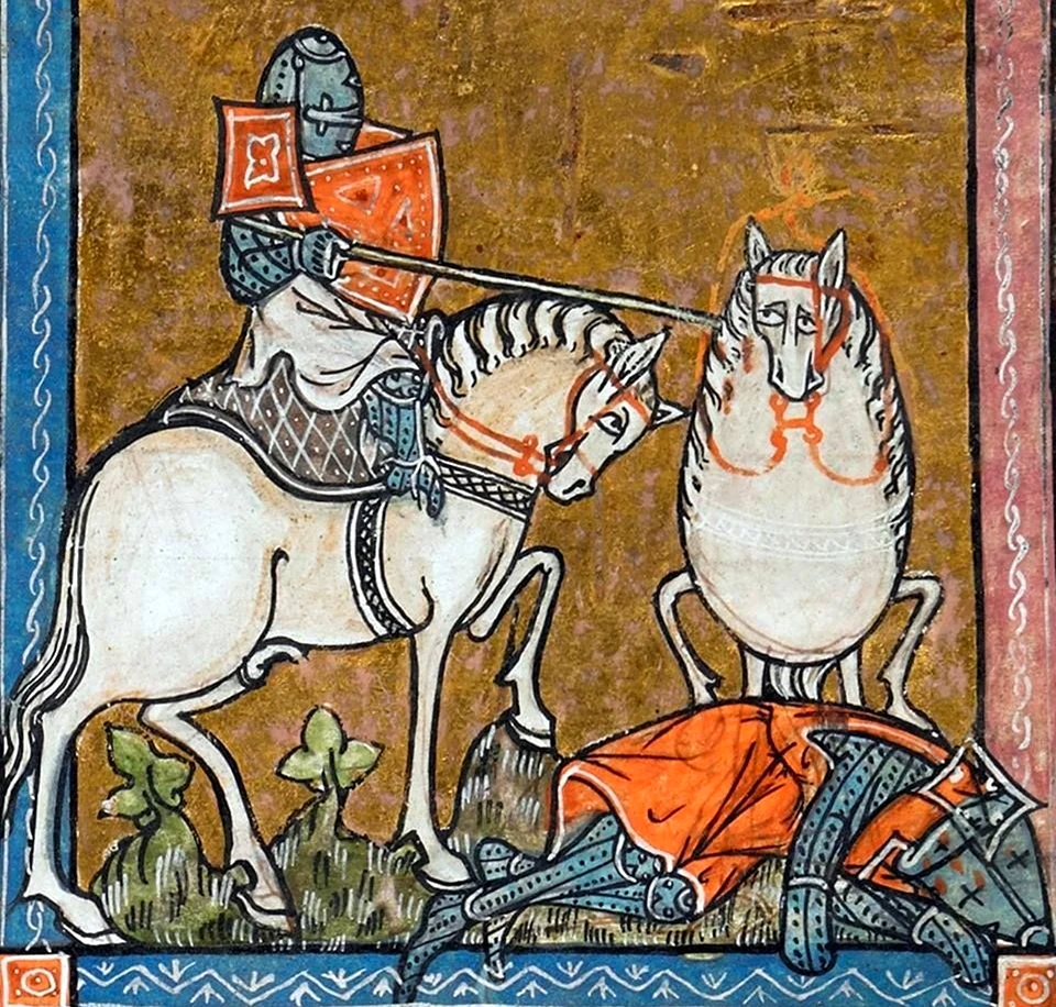 Конь яйцо страдающее средневековье. Прикольная картинка