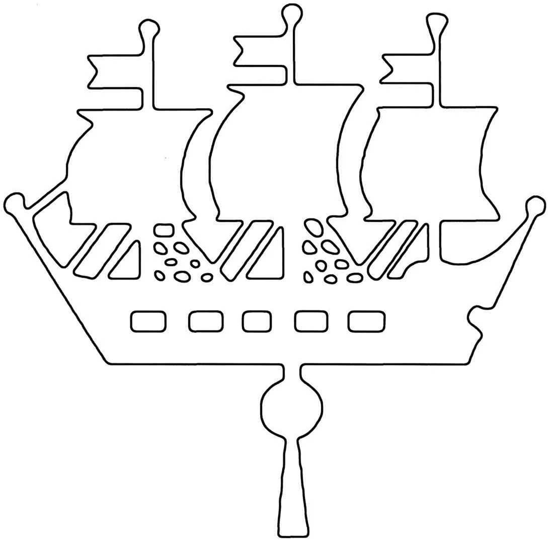 Кораблик Адмиралтейства раскраска для детей. Своими руками