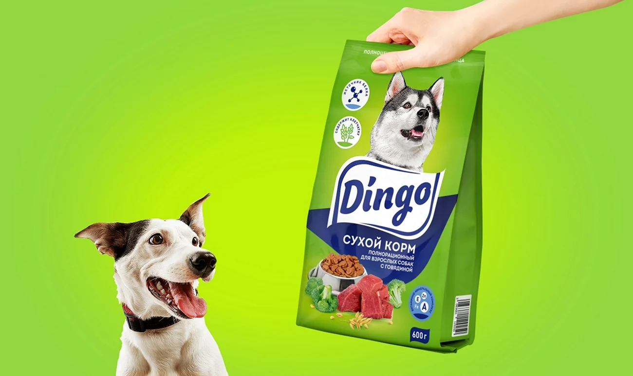 Корм для собак Динго. Картинка