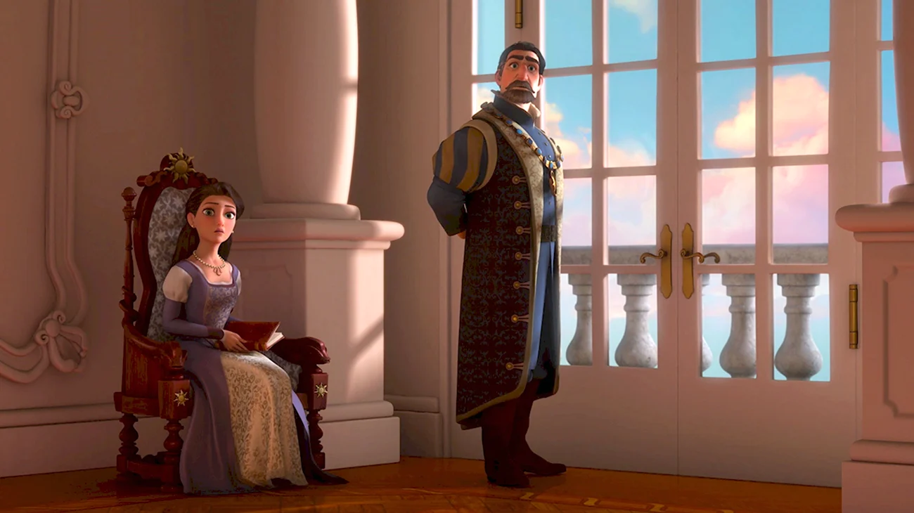 Король Фредерик и Королева Арианна. Картинка из мультфильма