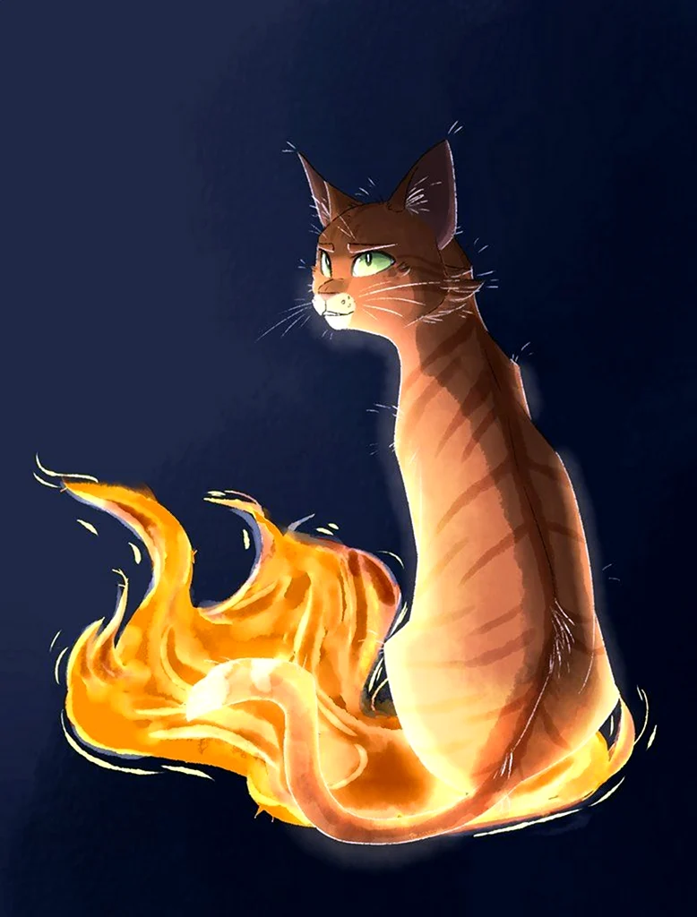 Коты Воители Огнехвост. Красивое животное