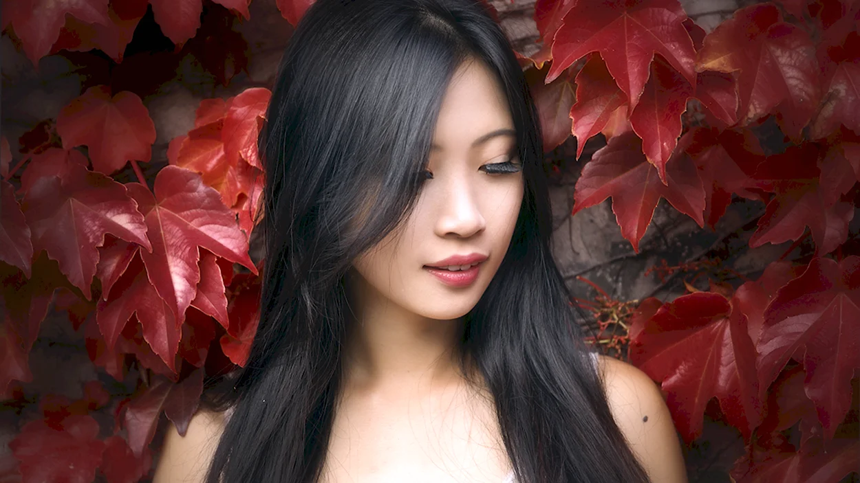 Красивые азиатки. Красивая девушка