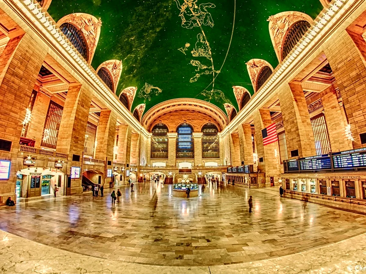 Красивые станции метро в Нью-Йорке. Красивая картинка