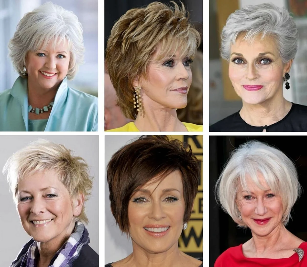 Красивые стрижки на средние волосы для женщин 60 лет. Красивая девушка