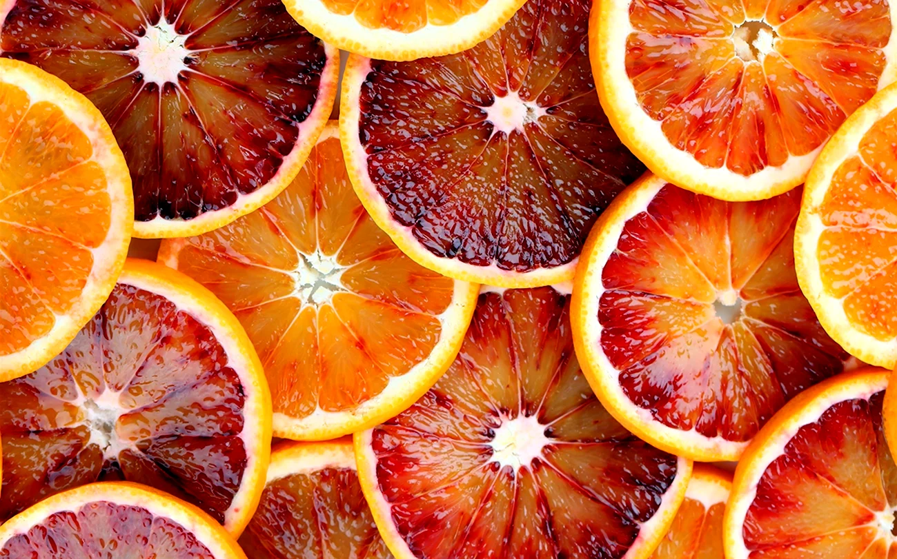 Красный апельсин и грейпфрут. Картинка