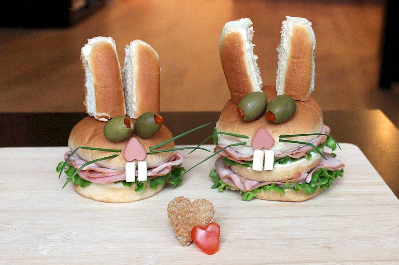Креативные бутерброды. Картинка