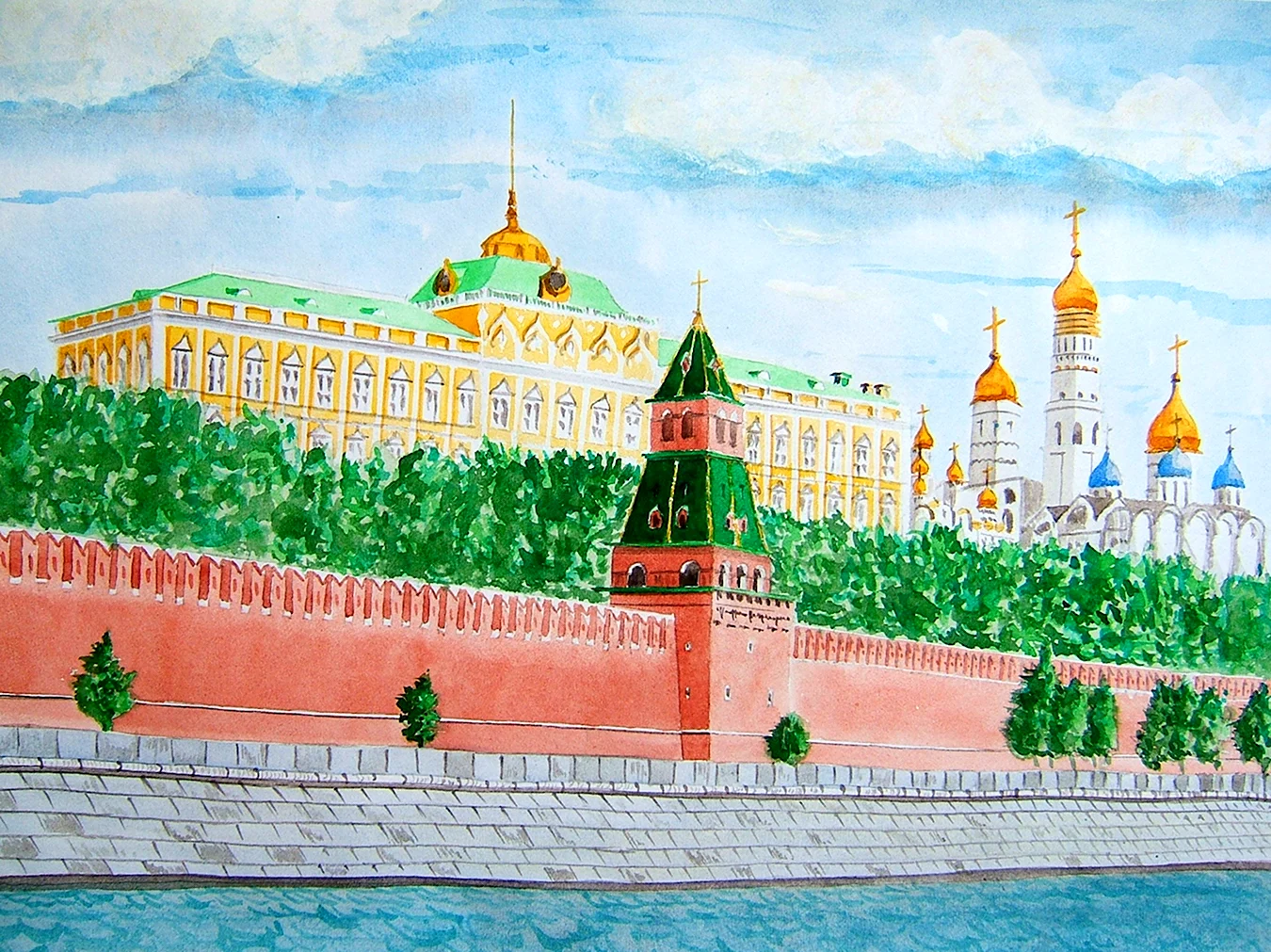 Кремль рисунок. Для срисовки