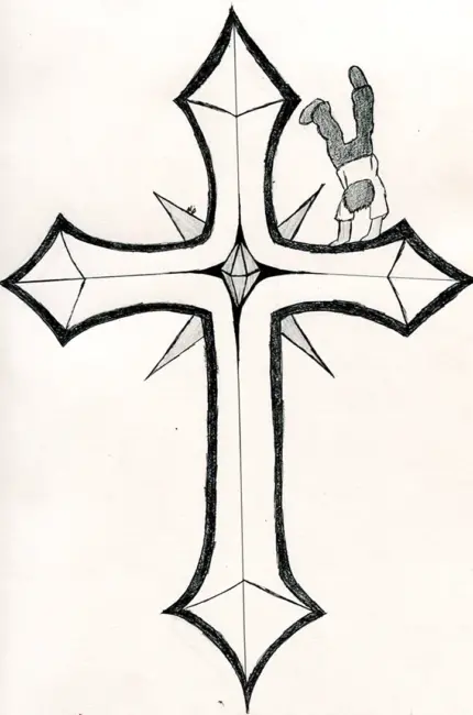 Крест рисунок. Для срисовки