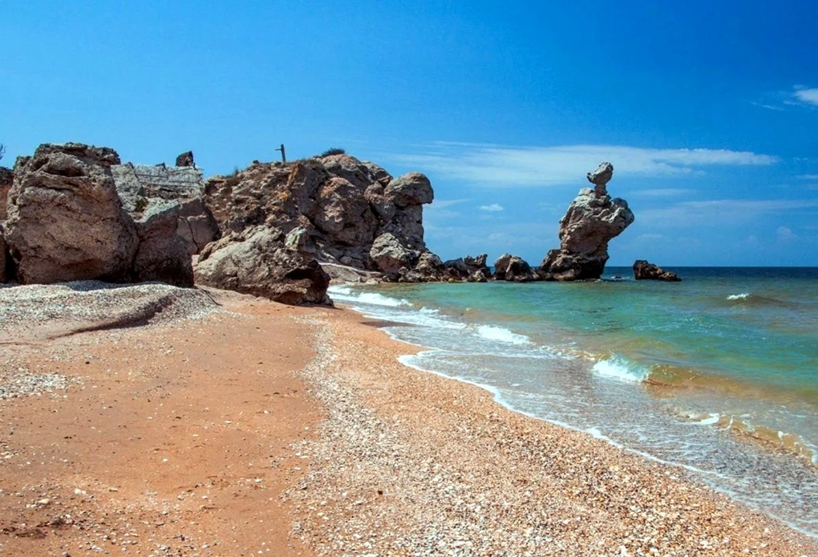 Крым Азовское море Генеральские пляжи. Для срисовки