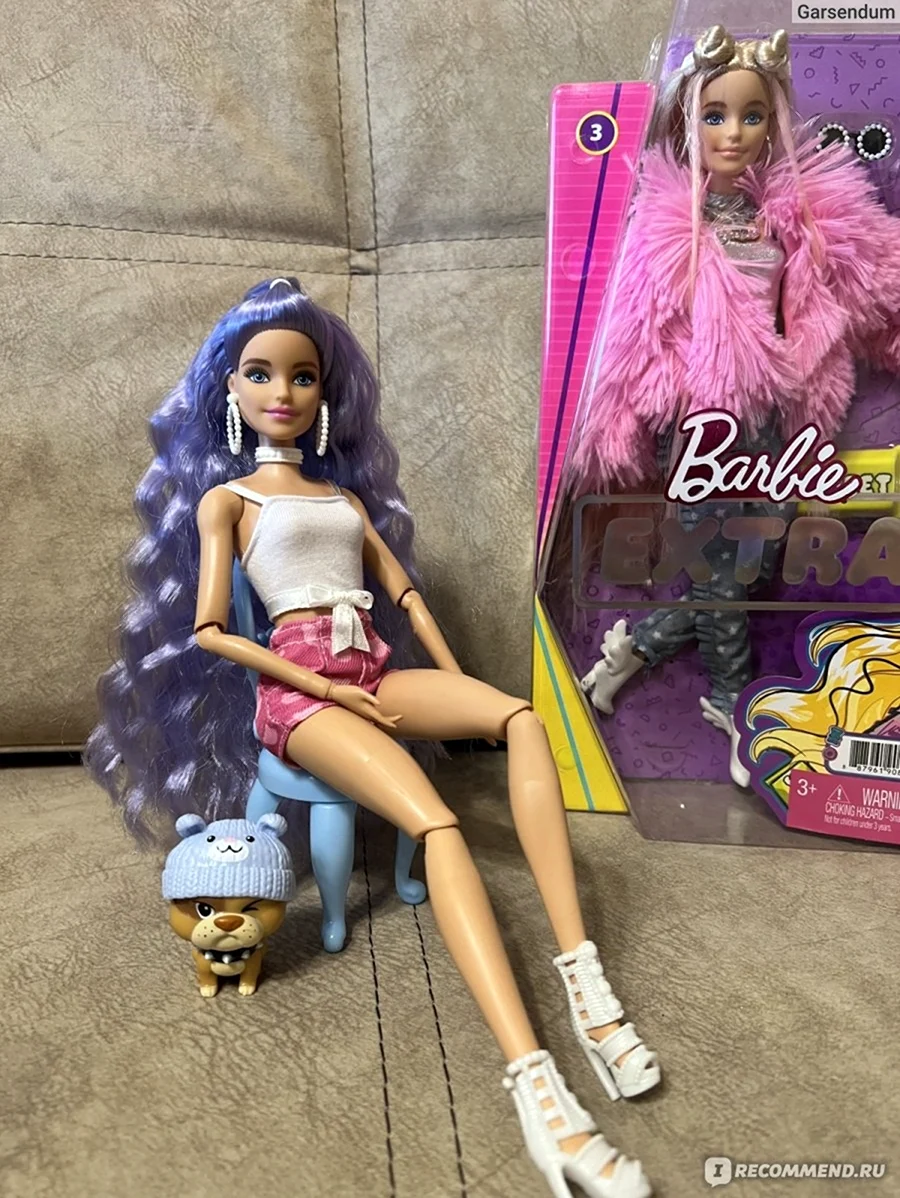 Кукла Барби Экстра с фиолетовыми волосами