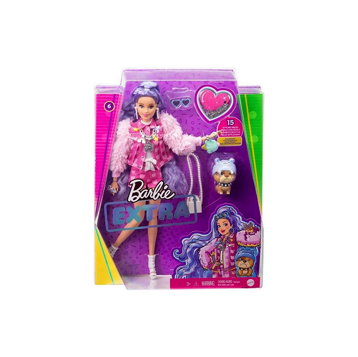 Кукла Barbie Экстра Милли с сиреневыми волосами gxf08. Игрушка