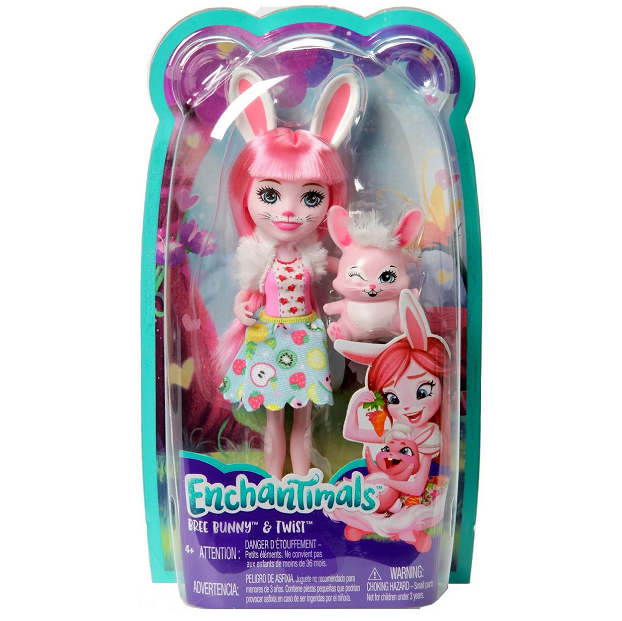 Кукла Enchantimals Бри кроля с любимой зверюшкой 15 см fxm73. Игрушка
