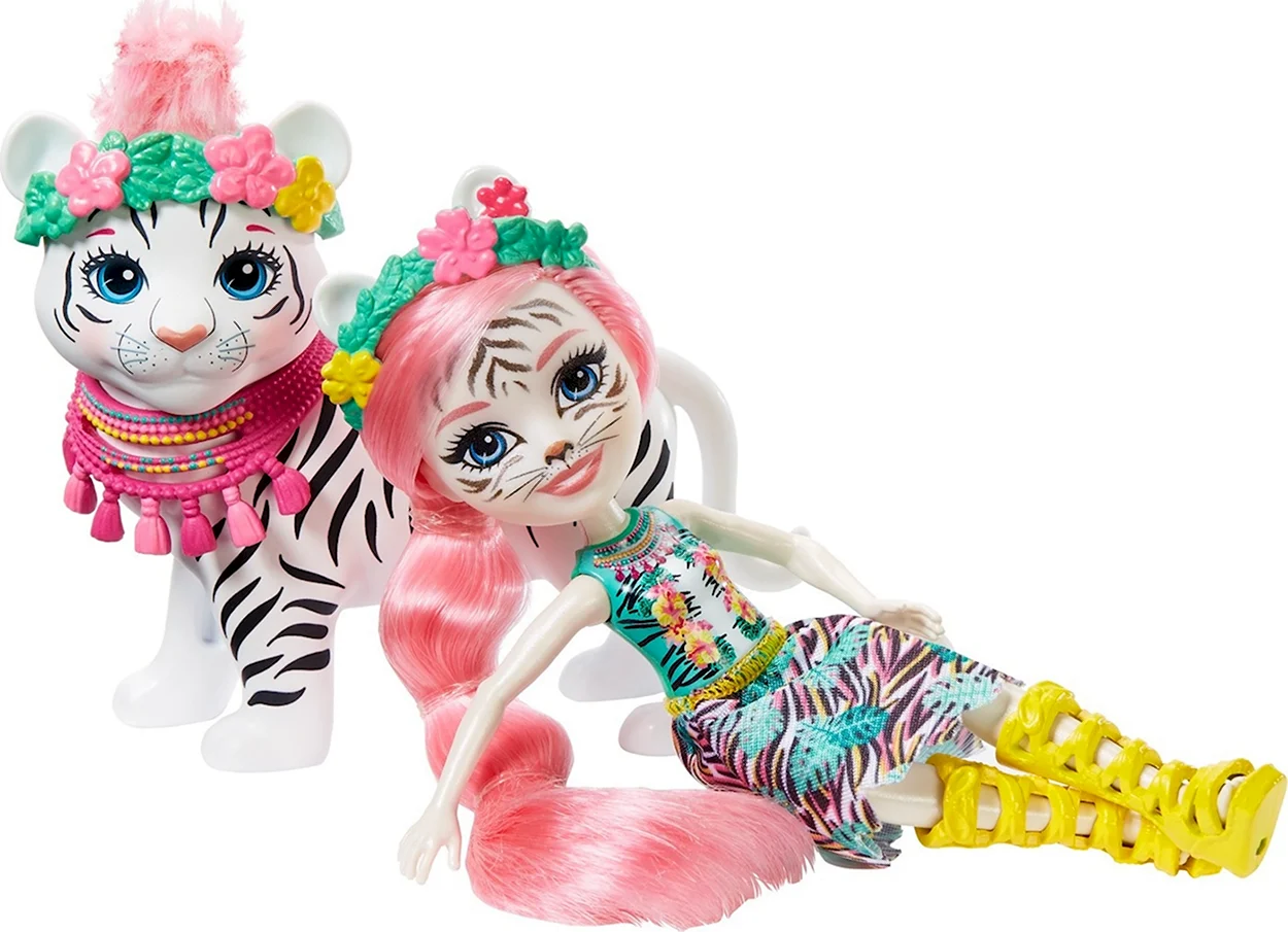 Кукла Энчантималс - Тэдли Тайгер и тигр Китти. Игрушка