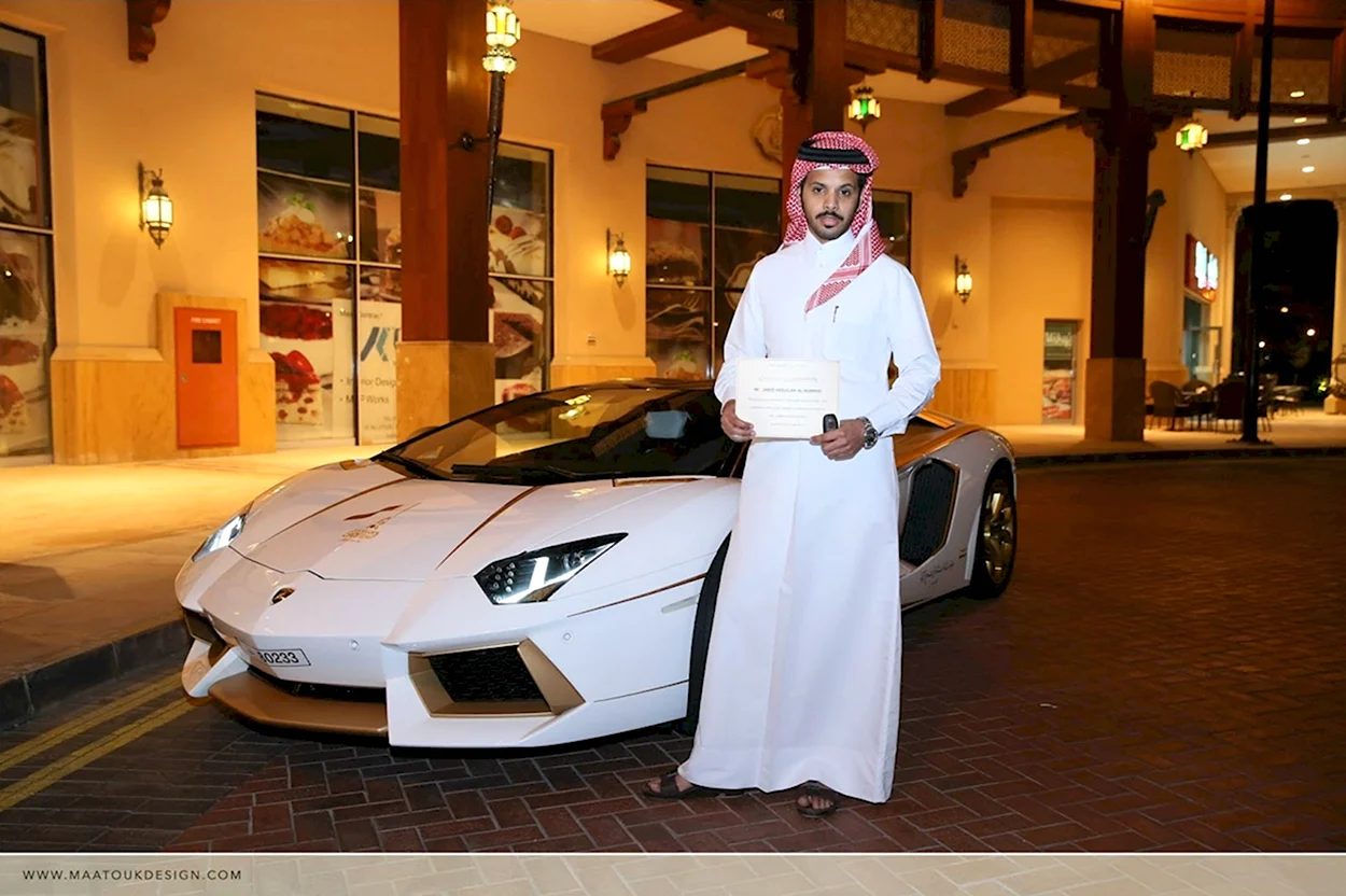 Ламборджини авентадор принца Дубая. Знаменитость