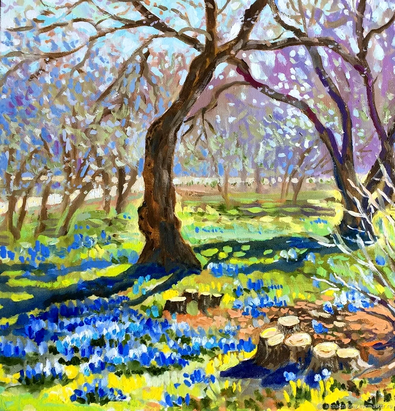 Ларионов «сад весной весенний пейзаж». Красивая картинка