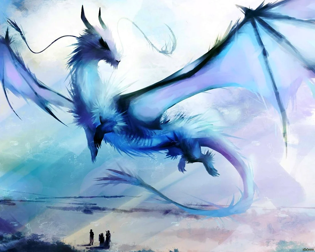 Ледяной дракон сокровища Энии. Красивые картинки животных